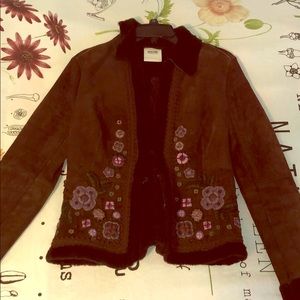 MOSCHINO Suede- Sheepskin vintage coat